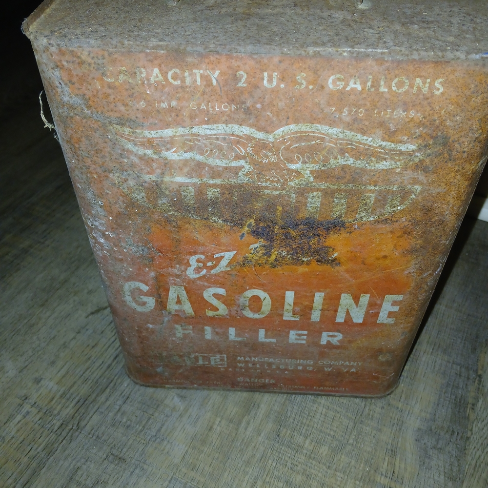GASOLINE GLAMOUR Vintage Orange Can
